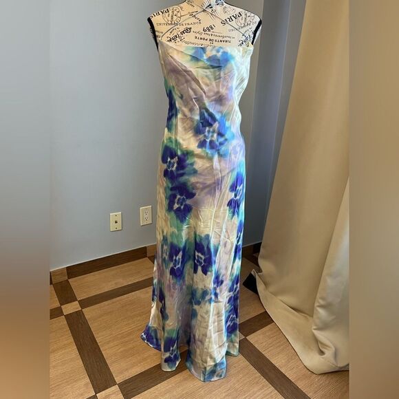 THE KOOPLES
Tie-dye Silk Open back maxi  Dress NWT Size 4 = US 10 - Picture 2 of 16